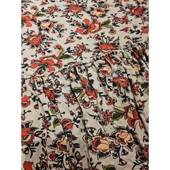 Agnes & Dora Top Womens Soft Swing Floral Ruffle Tunic Size XS (620) - Picture 4 of 6